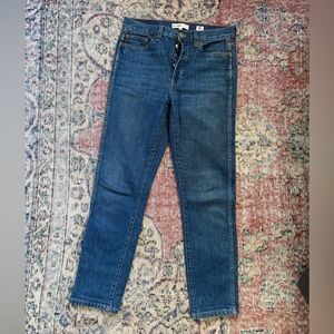 Re/Done Women's Classic Blue Skinny Straight Jeans